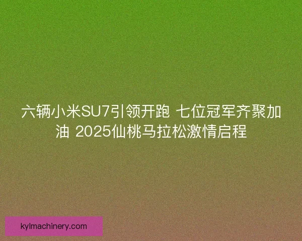 六辆小米SU7引领开跑 七位冠军齐聚加油 2025仙桃马拉松激情启程 六辆小米SU7引领开跑 七位冠军齐聚加油 2025仙桃马拉松激情启程