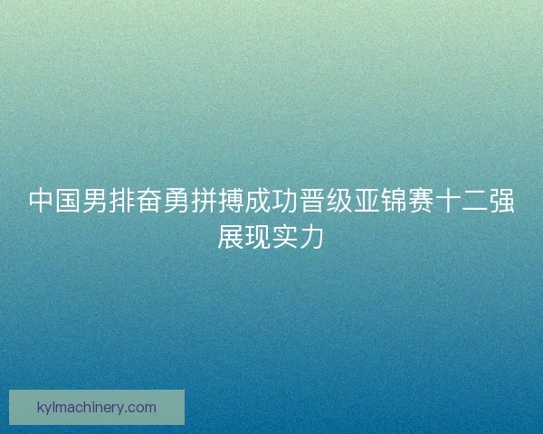 中国男排奋勇拼搏成功晋级亚锦赛十二强展现实力 中国男排奋勇拼搏成功晋级亚锦赛十二强展现实力